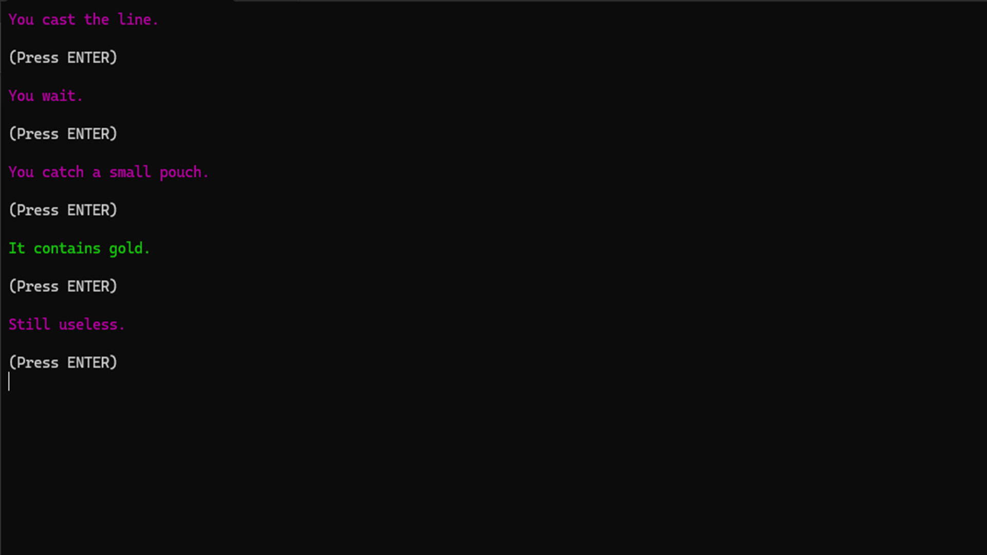 Nick's Text Adventure - Screenshot 3