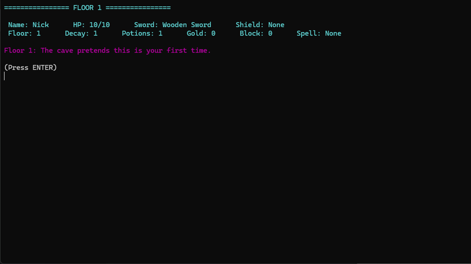 Nick's Text Adventure - Screenshot 6