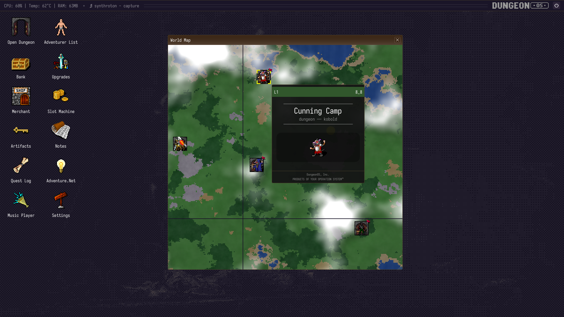 DungeonOS - Screenshot 1