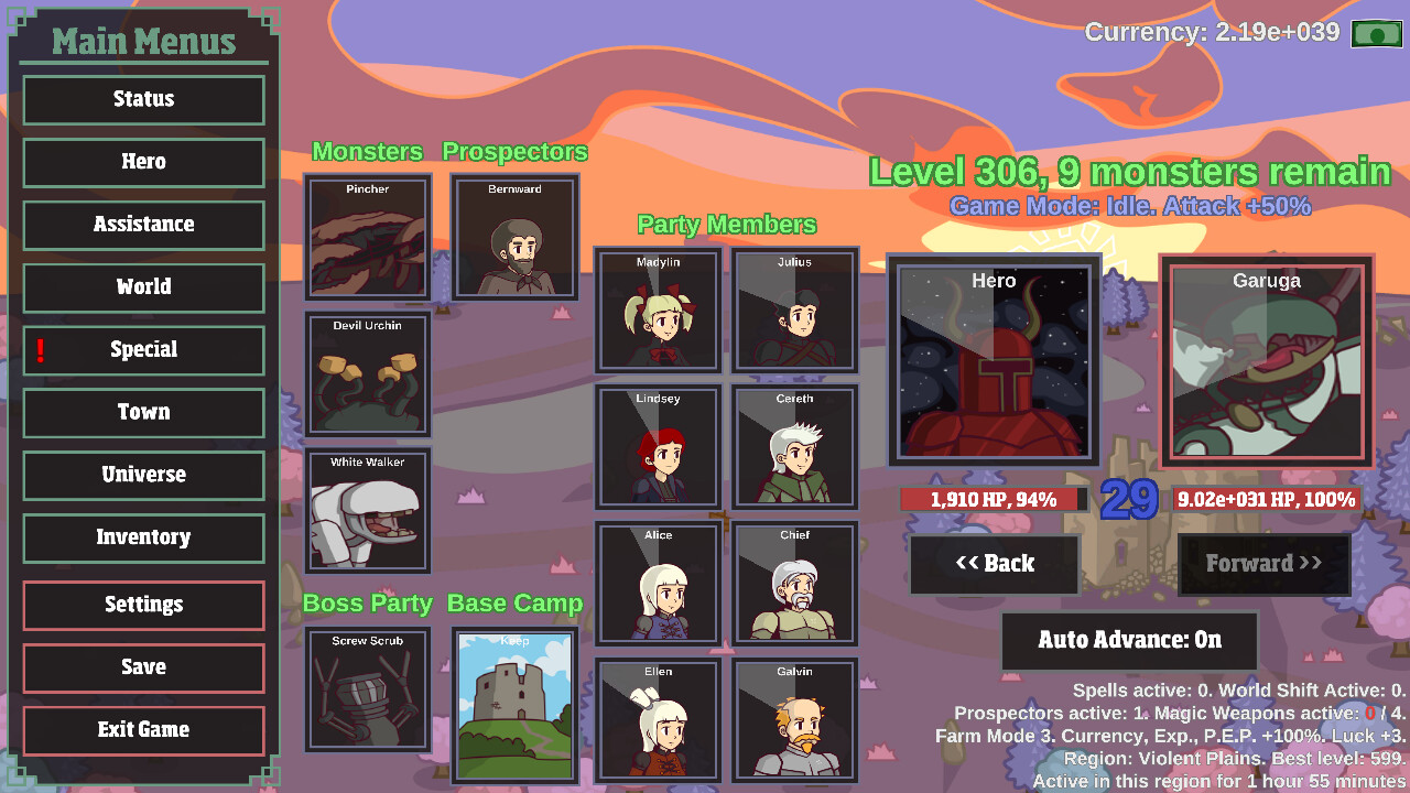 Monster Hunting: Incremental Grind Forever - Screenshot 4