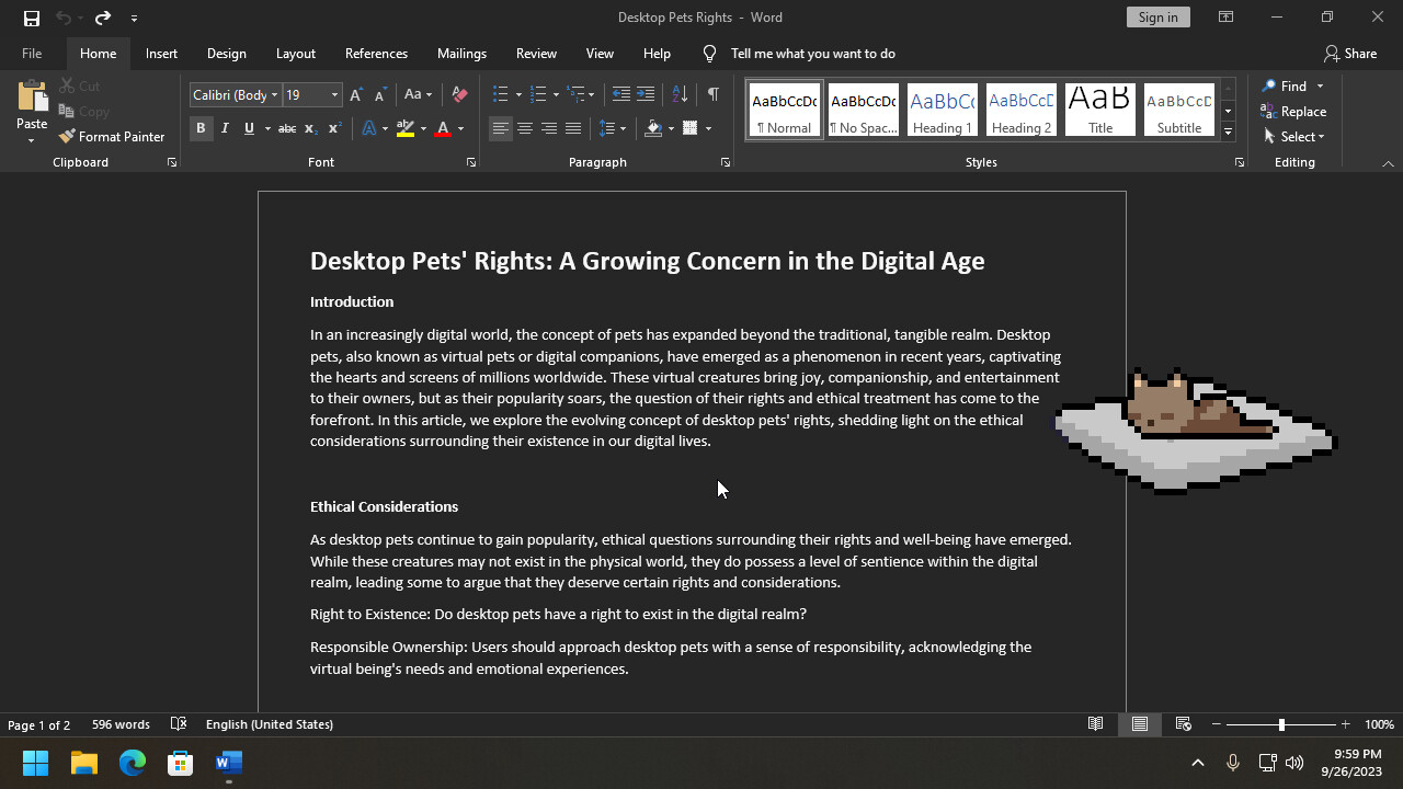 Desktop Pet Project - Screenshot 7