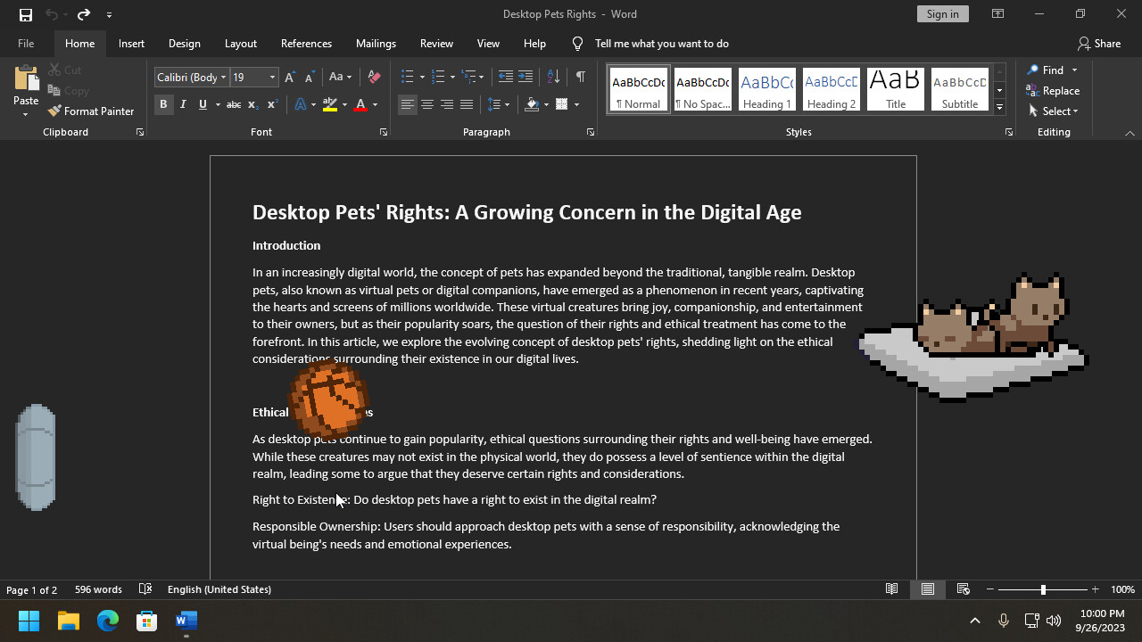 Desktop Pet Project - Screenshot 3