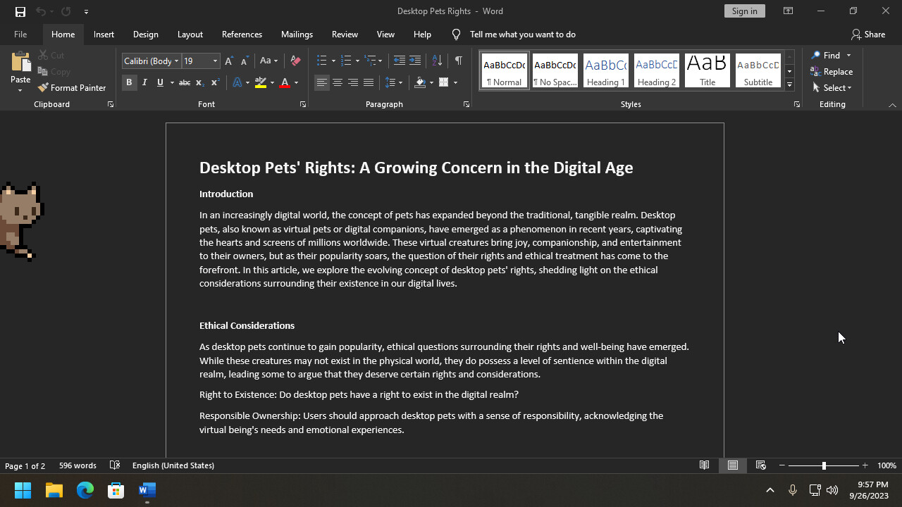 Desktop Pet Project - Screenshot 6