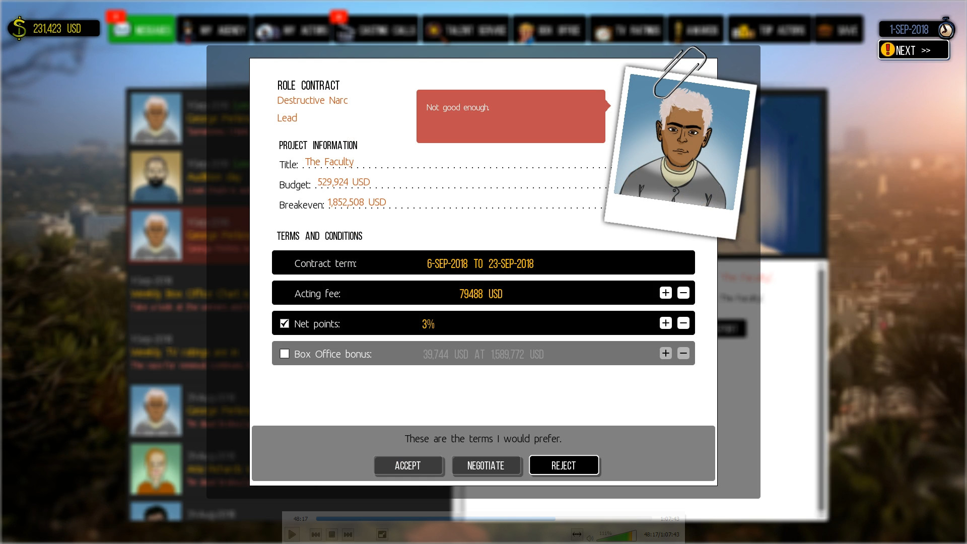 Cattle Call: Hollywood Talent Manager - Screenshot 7