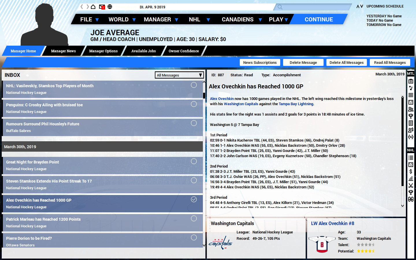 Franchise Hockey Manager 5 - Screenshot 2