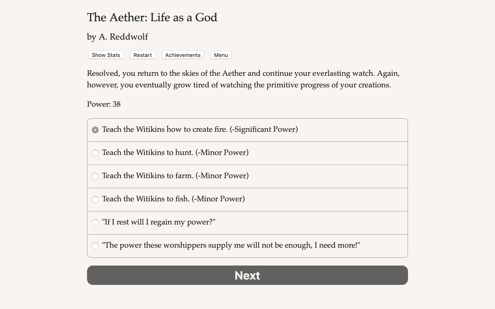 The Aether: Life as a God - Screenshot 5