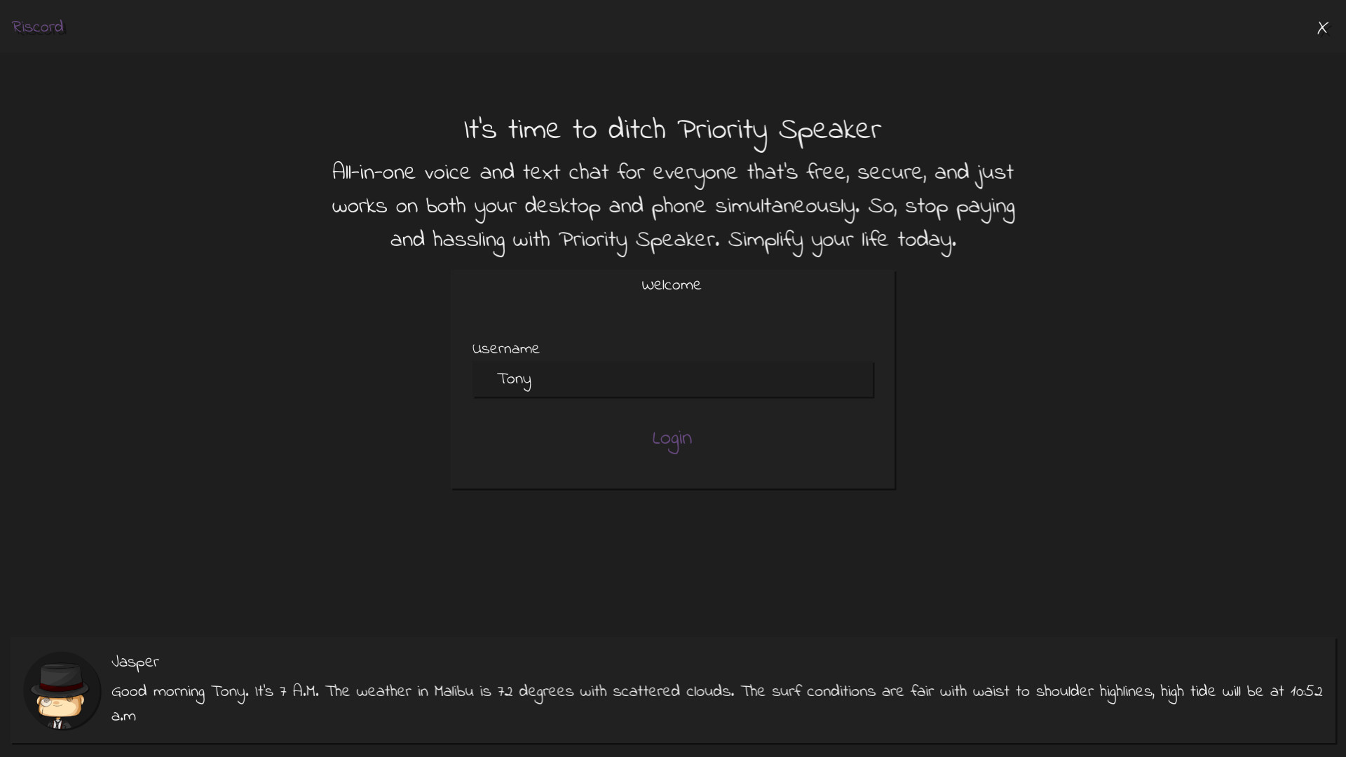 Riscord - Screenshot 1