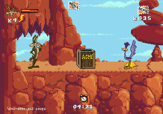 illustration de Desert Demolition Starring Road Runner and Wile E. Coyote