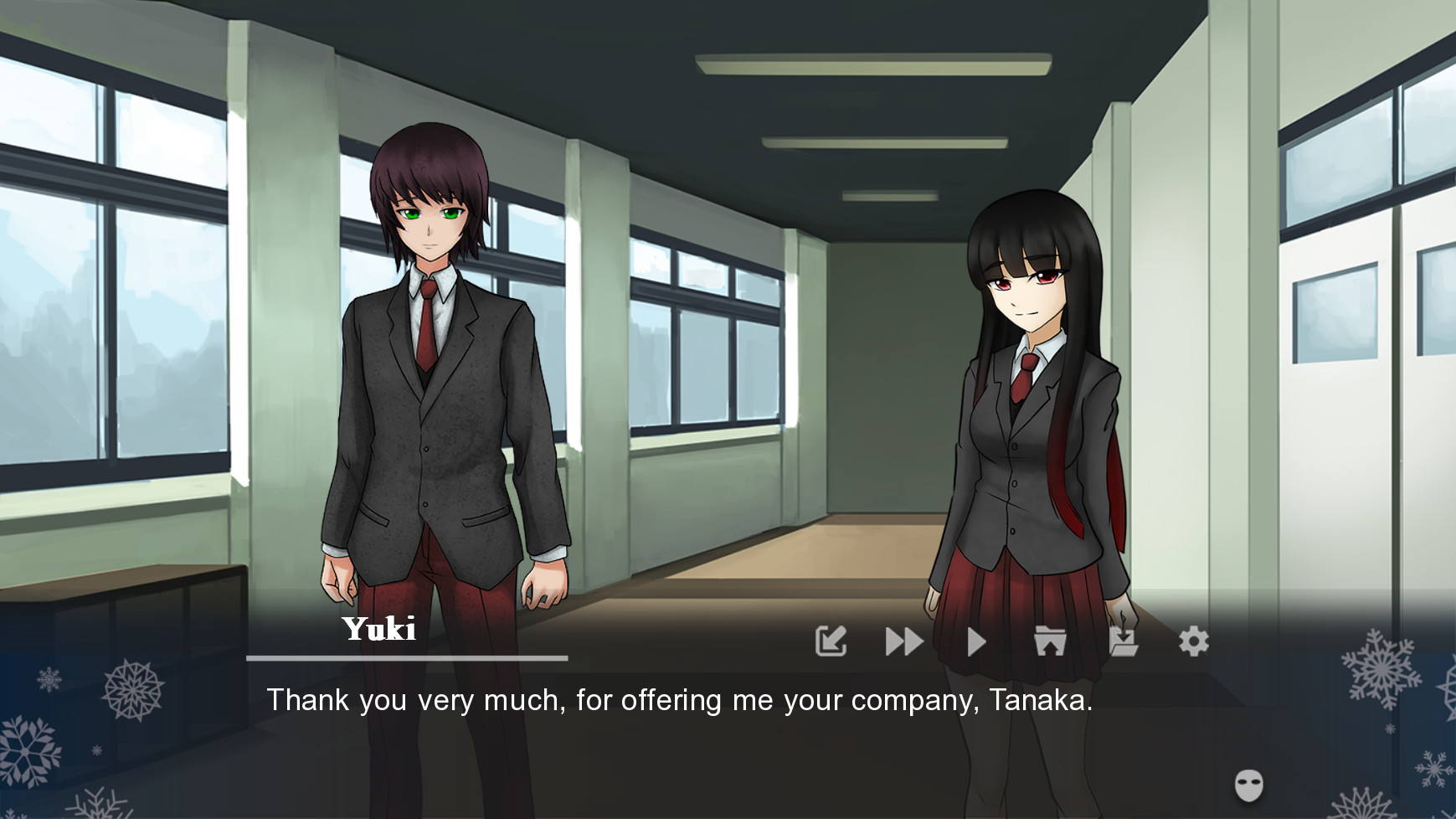 Winter's Empty Mask - Visual novel - Screenshot 5