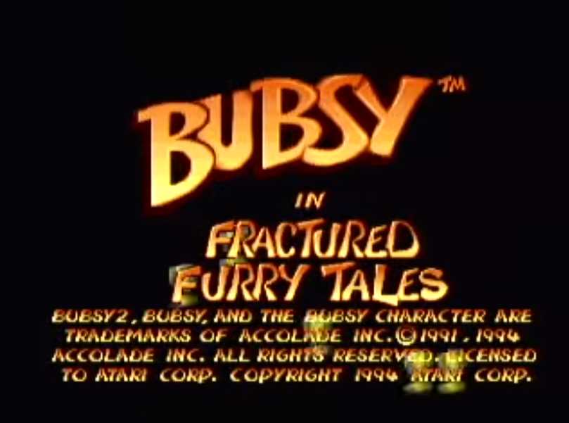 illustration de Bubsy in Fractured Furry Tales