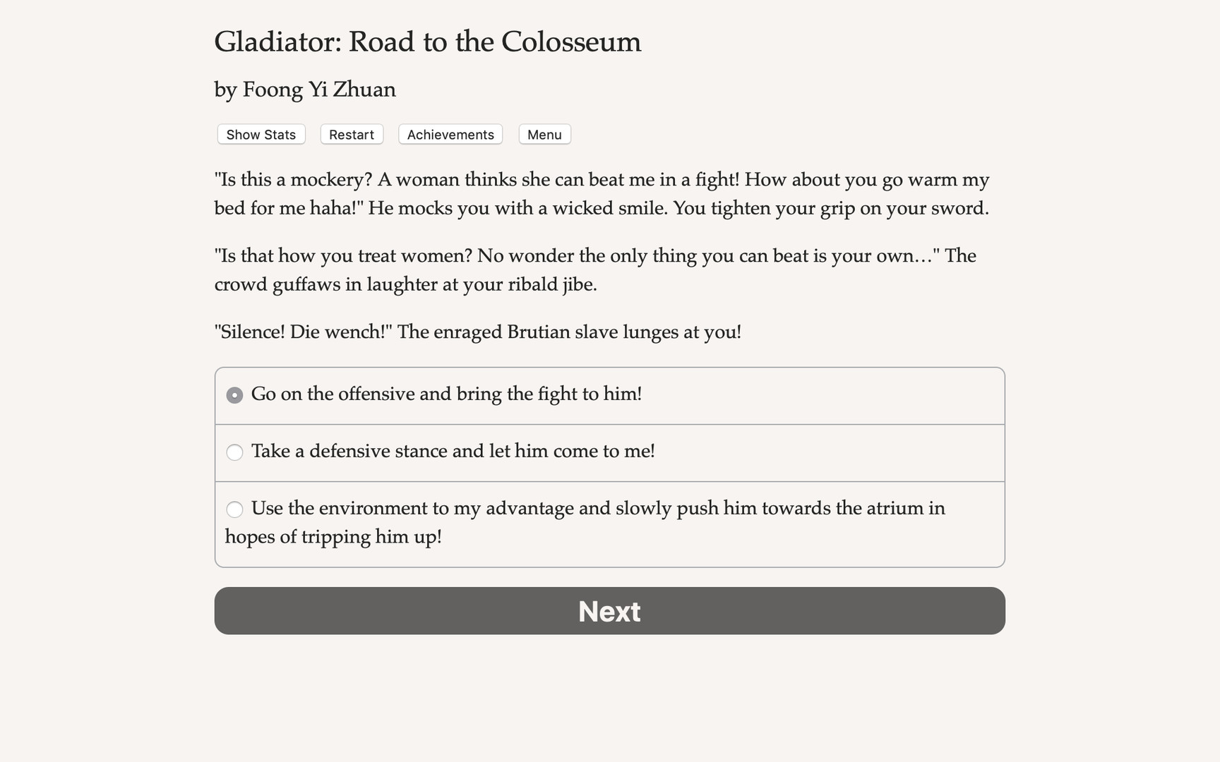 Gladiator: Road to the Colosseum - Screenshot 1
