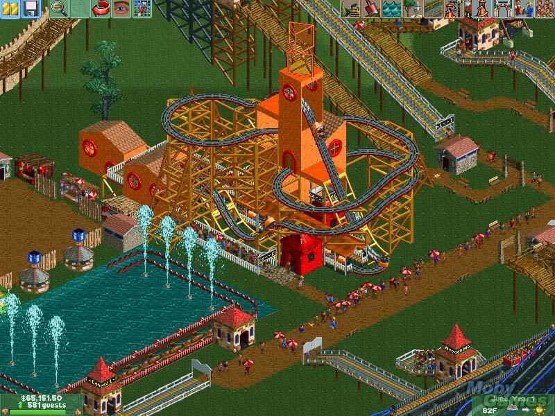 RollerCoaster Tycoon 2  (PC) [2002] Gameplay 