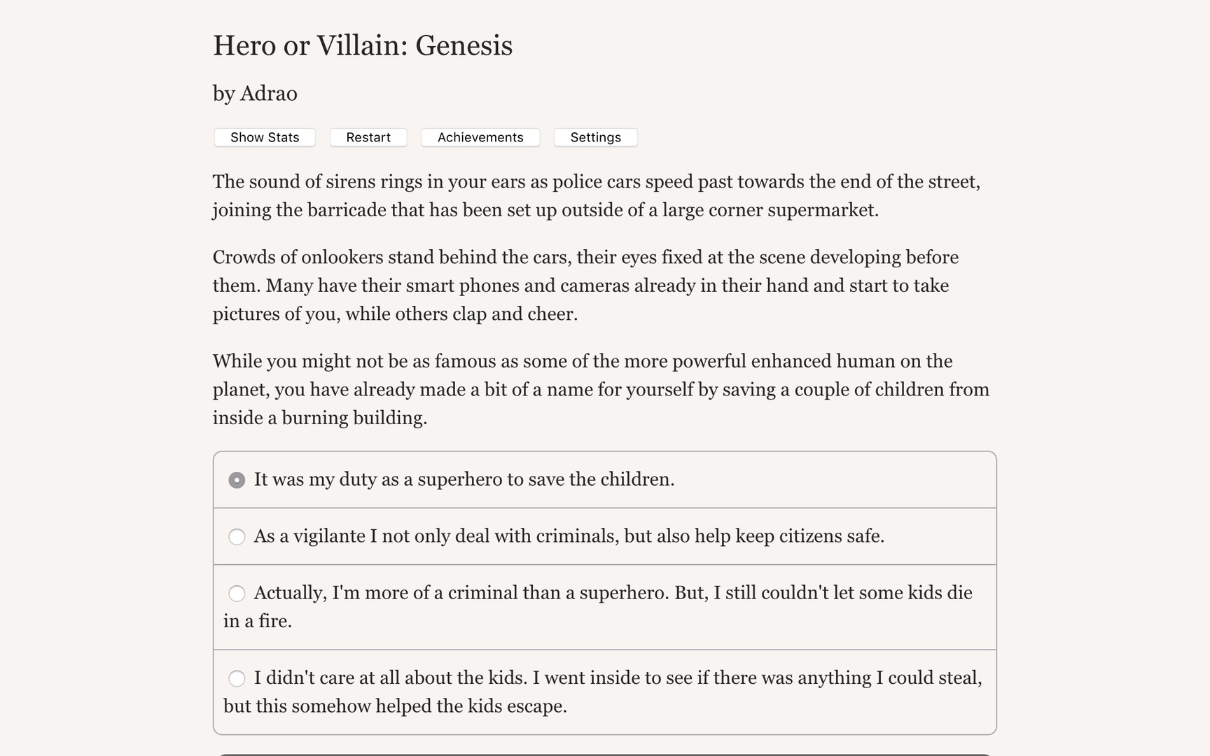 Hero or Villain: Genesis - Screenshot 3
