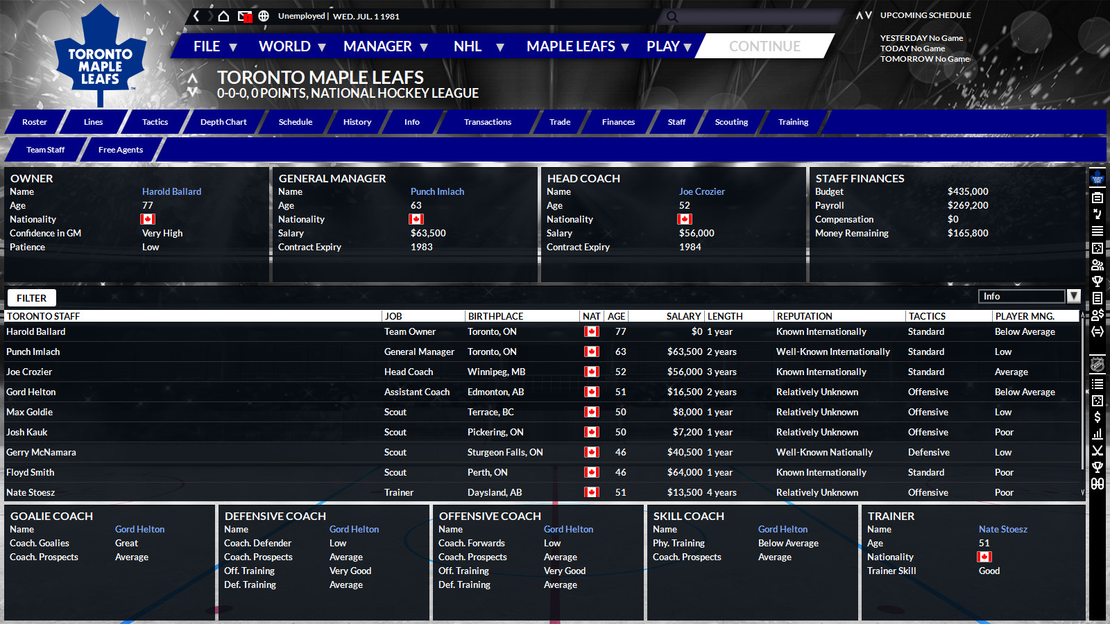 Franchise Hockey Manager 6 - Screenshot 1