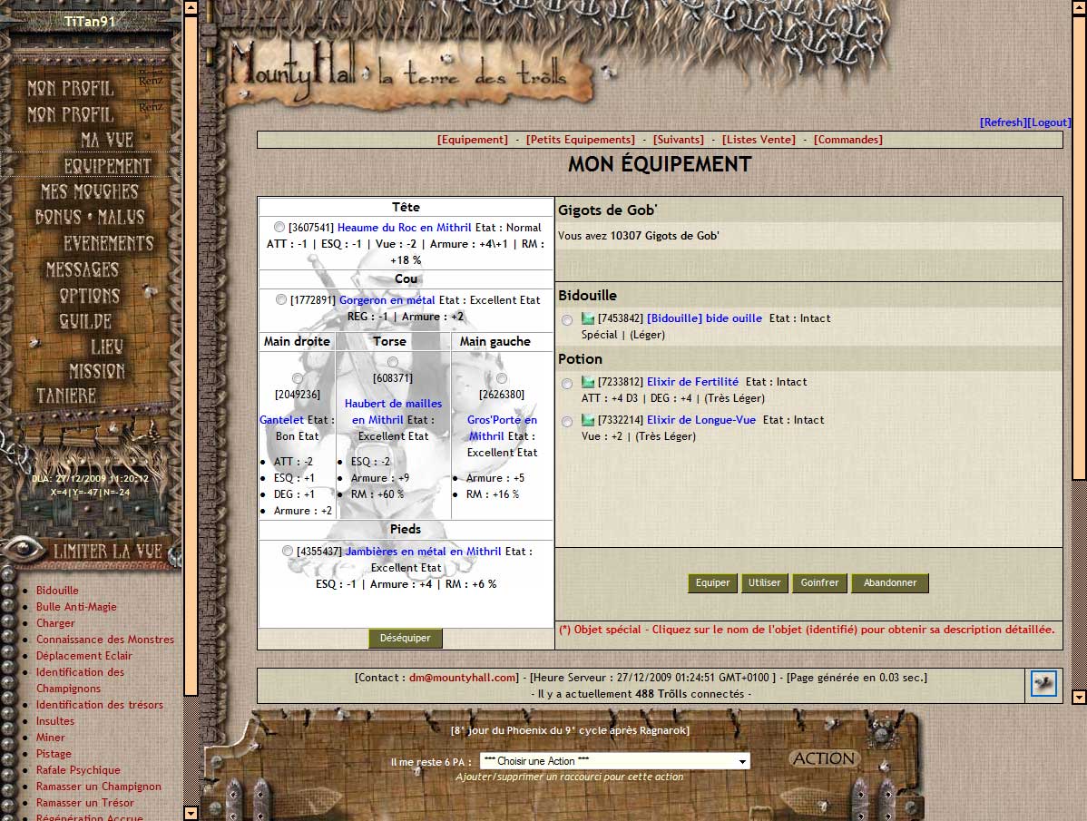 Mountyhall - Screenshot 2