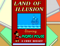 illustration de Land of Illusion Starring Mickey Mouse