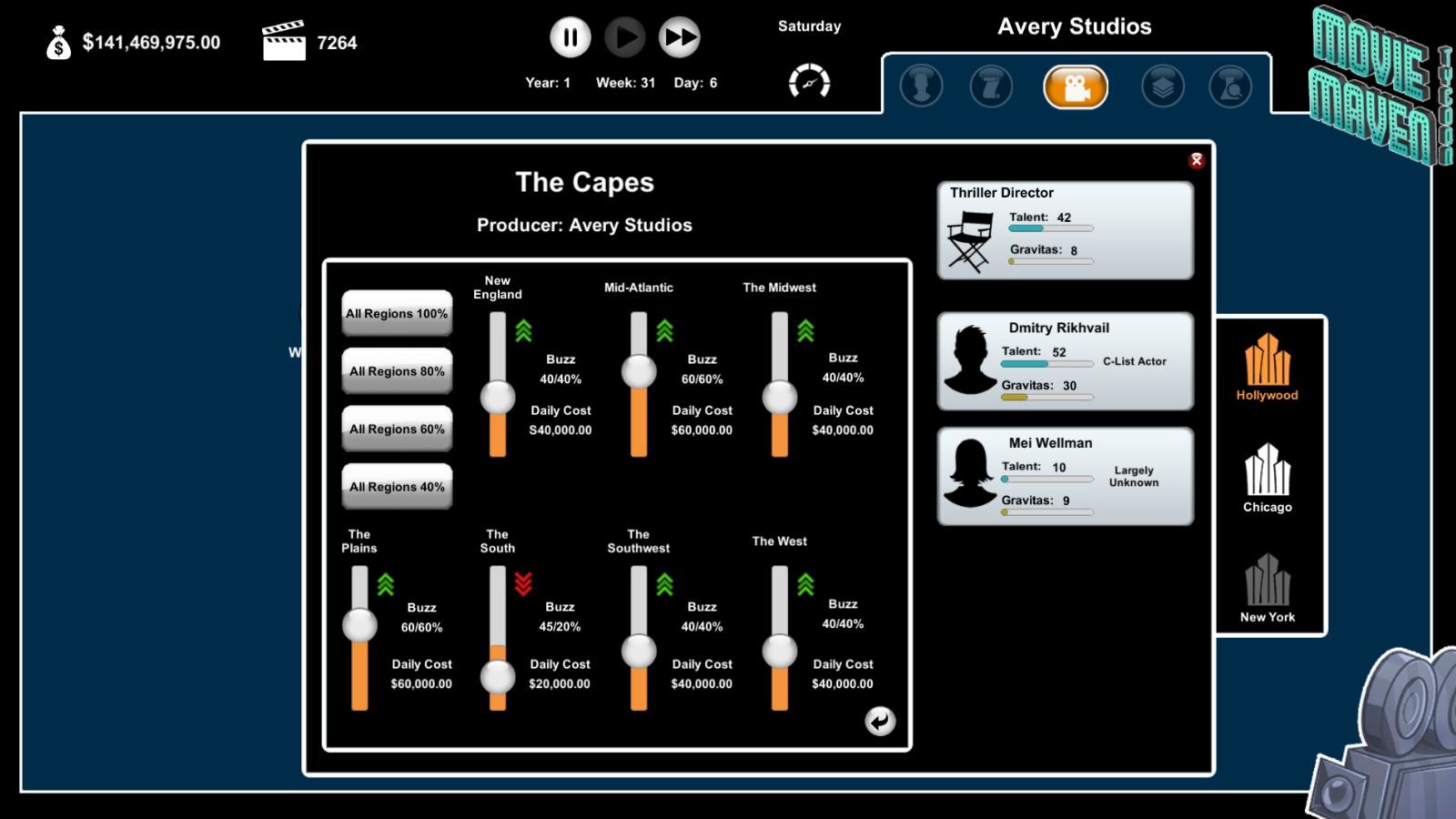 Movie Maven: A Tycoon Game - Screenshot 7
