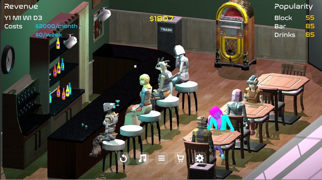 Cyberpunk Bar Sim - Screenshot 3