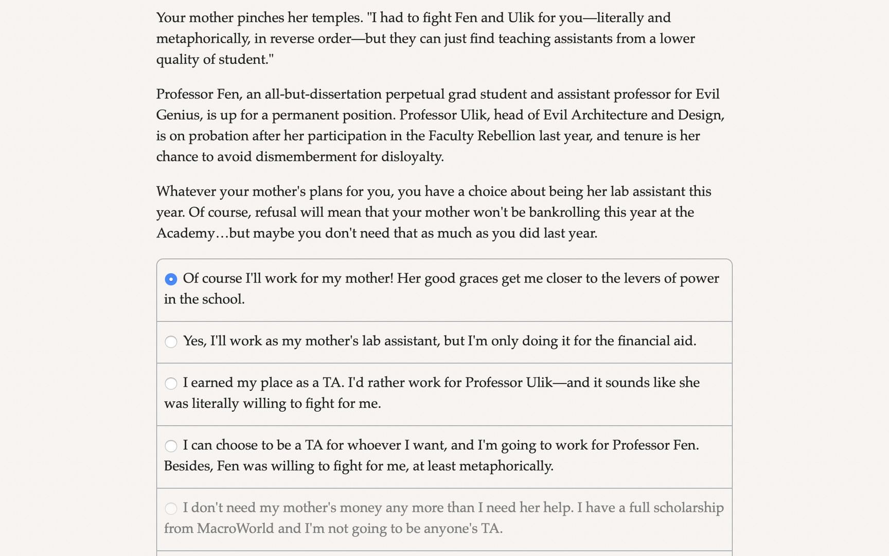 Grand Academy II: Attack of the Sequel - Screenshot 2