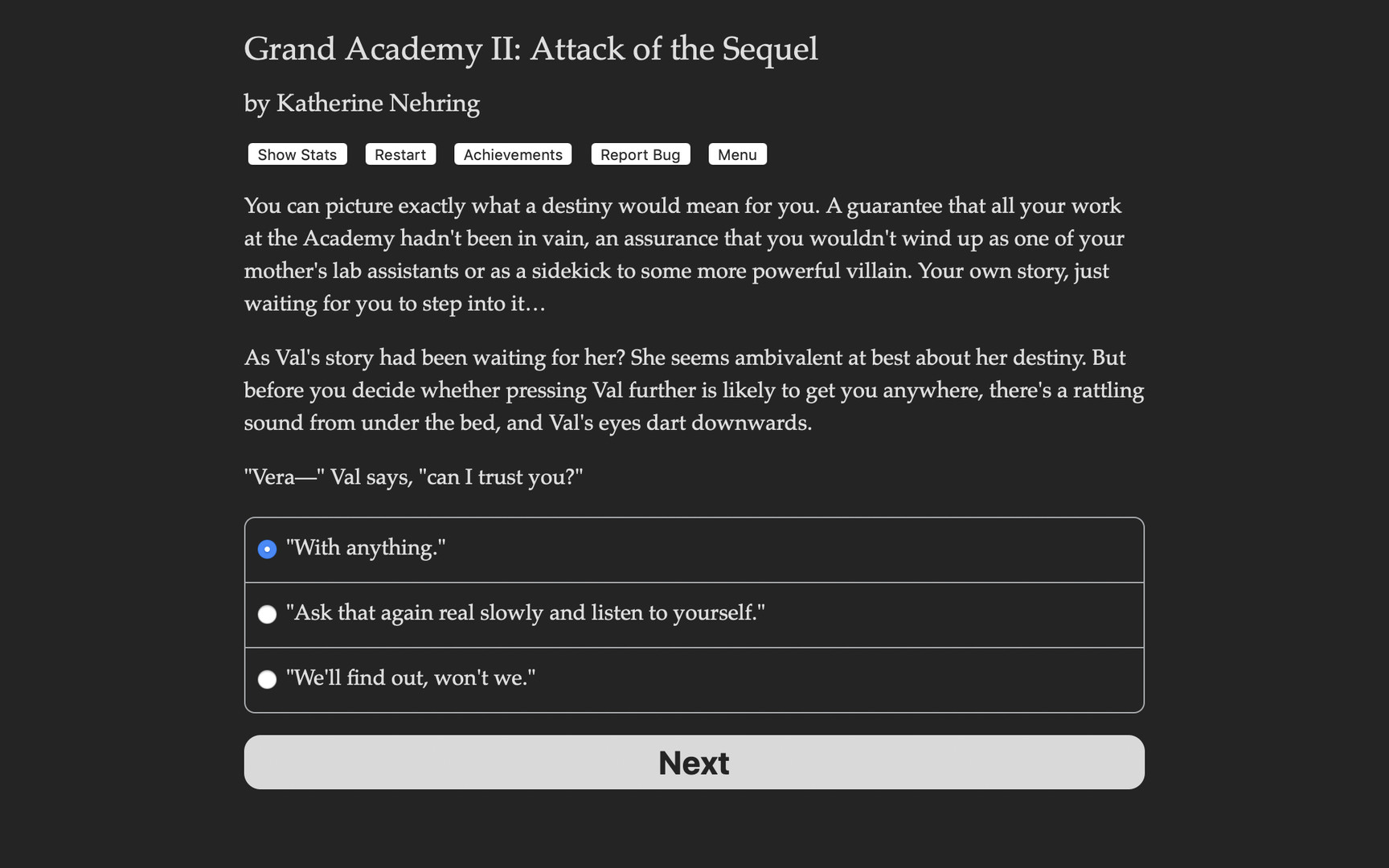 Grand Academy II: Attack of the Sequel - Screenshot 3