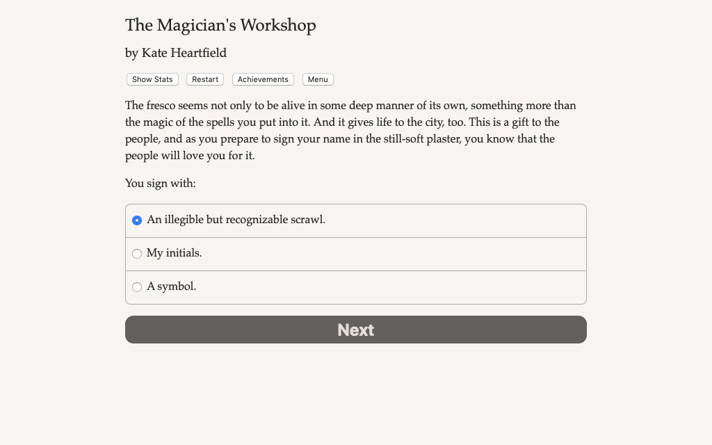 The Magician's Workshop - Screenshot 1