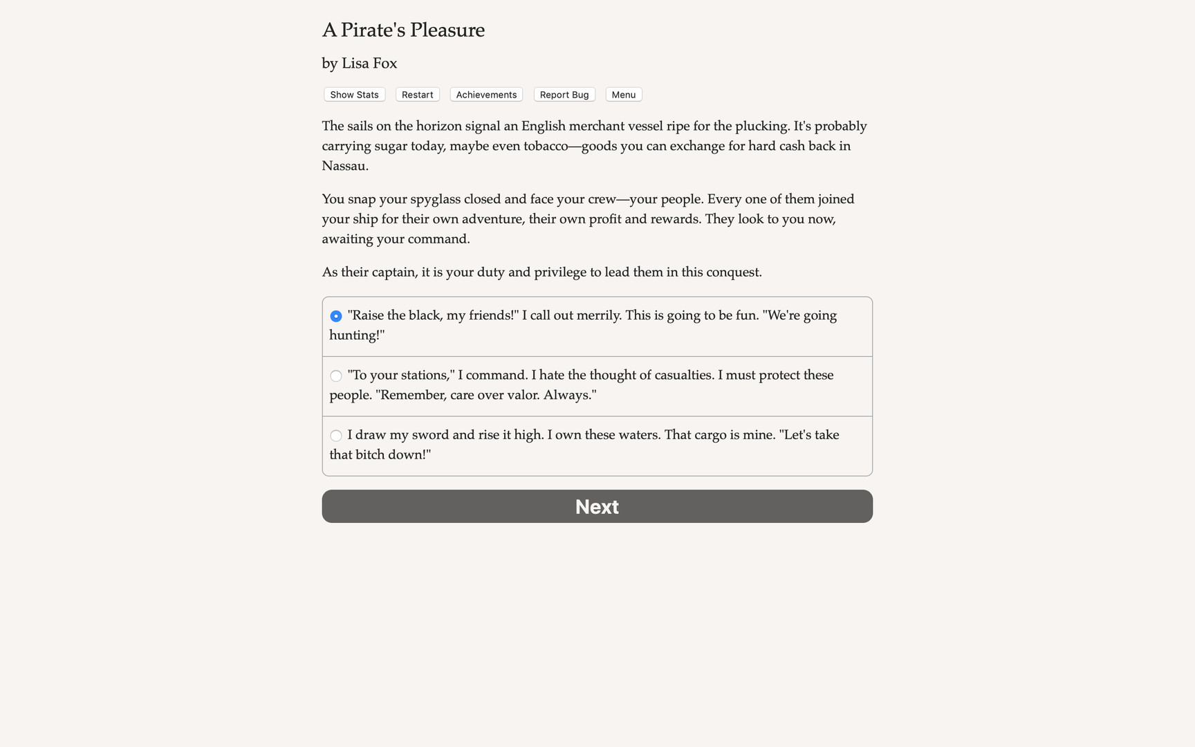 A Pirate's Pleasure - Screenshot 1