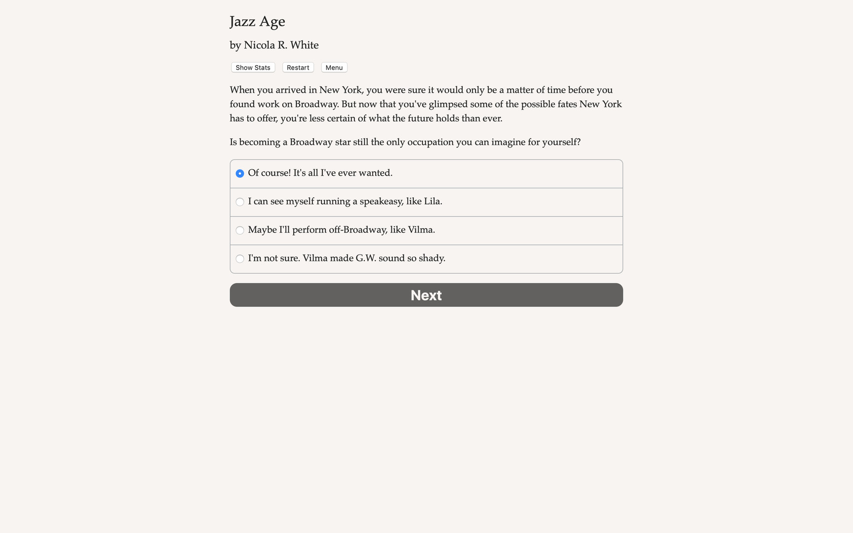 Jazz Age - Screenshot 1