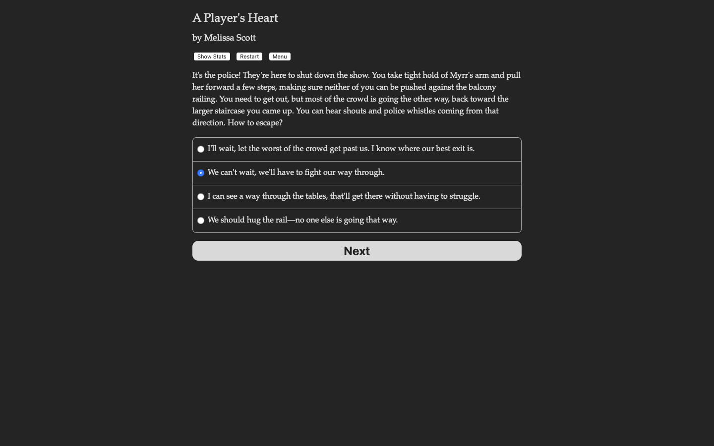 A Player's Heart - Screenshot 2