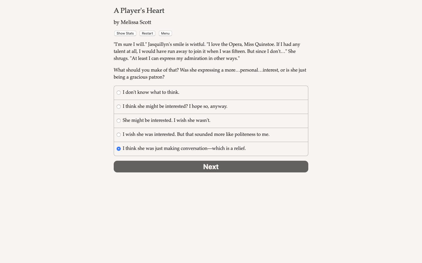 A Player's Heart - Screenshot 3