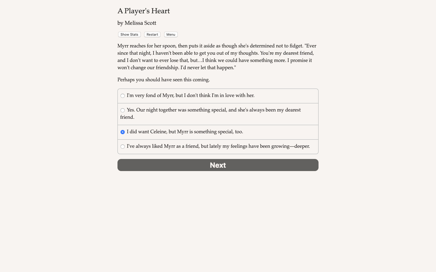 A Player's Heart - Screenshot 4