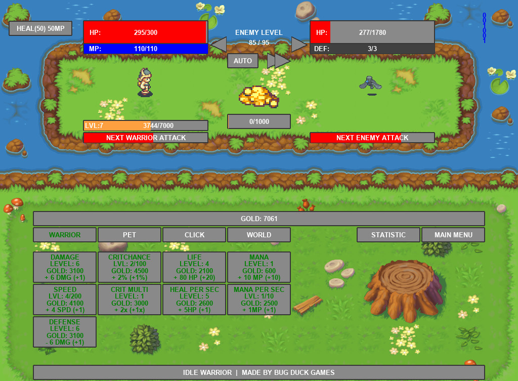 Idle Warrior - Screenshot 2