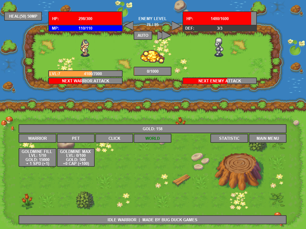 Idle Warrior - Screenshot 1