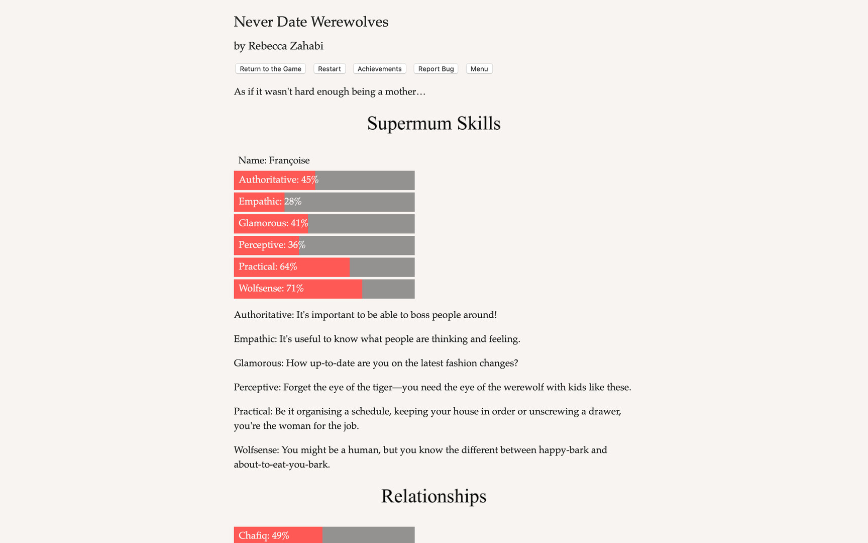 Never Date Werewolves - Screenshot 4