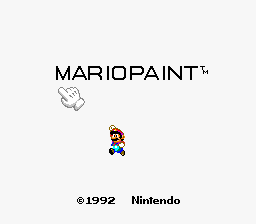 illustration de Mario Paint