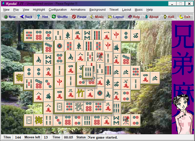 Mahjong Titans (2006) by Microsoft Game Studios / I-Play Windows game