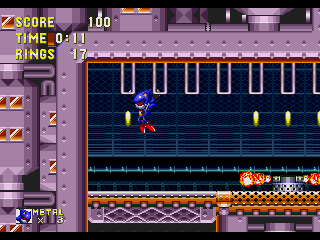 Metal Sonic Hyperdrive Lone Devil Sega Genesis Video Game 