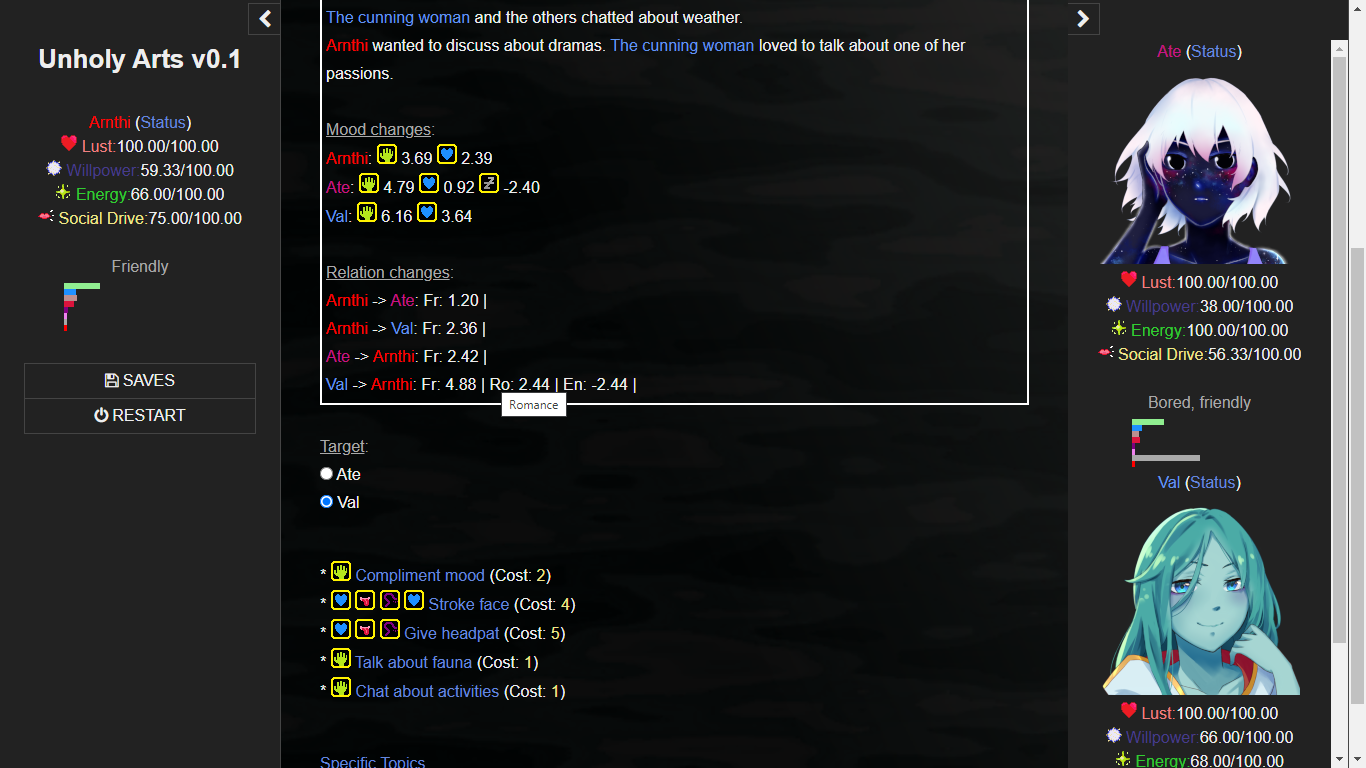 Unholy Arts - Screenshot 1