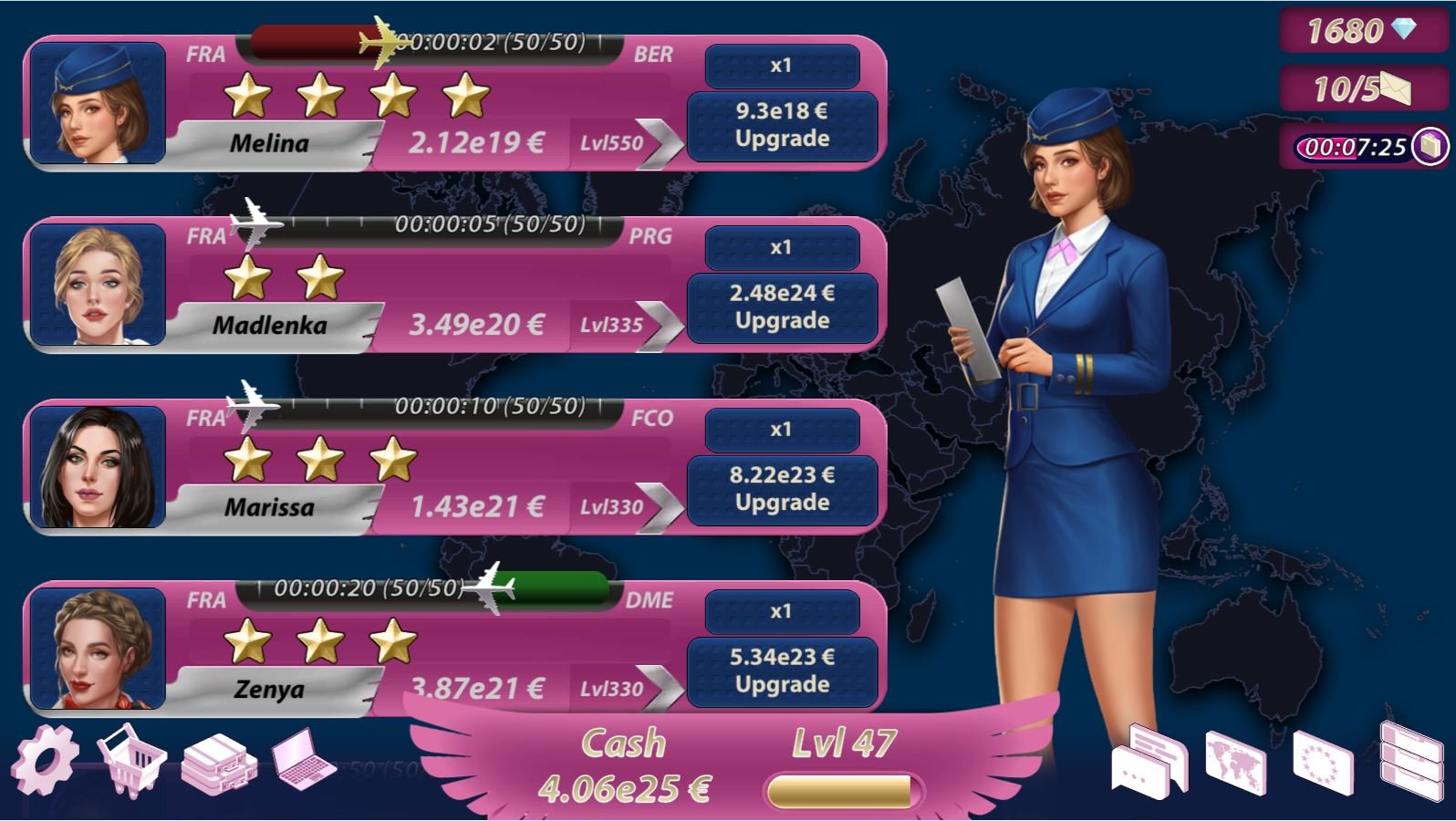 Sexy Airlines Game Karte Guru