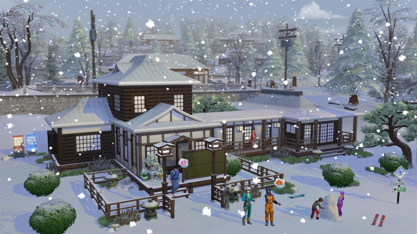 illustration de The Sims 4: Snowy Escape