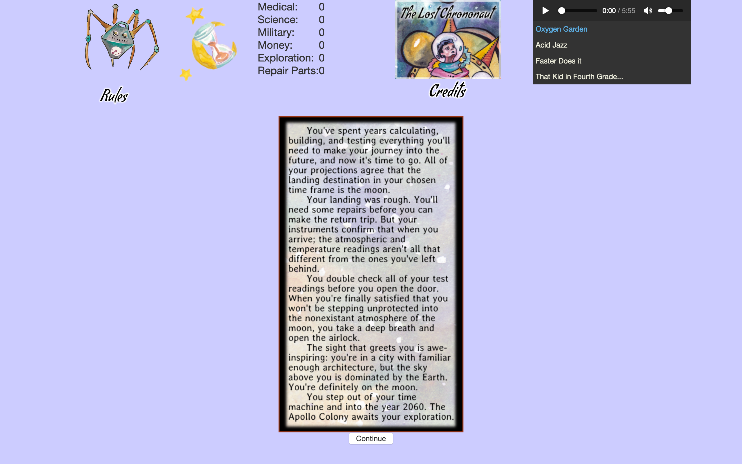 The Lost Chrononaut - Screenshot 1