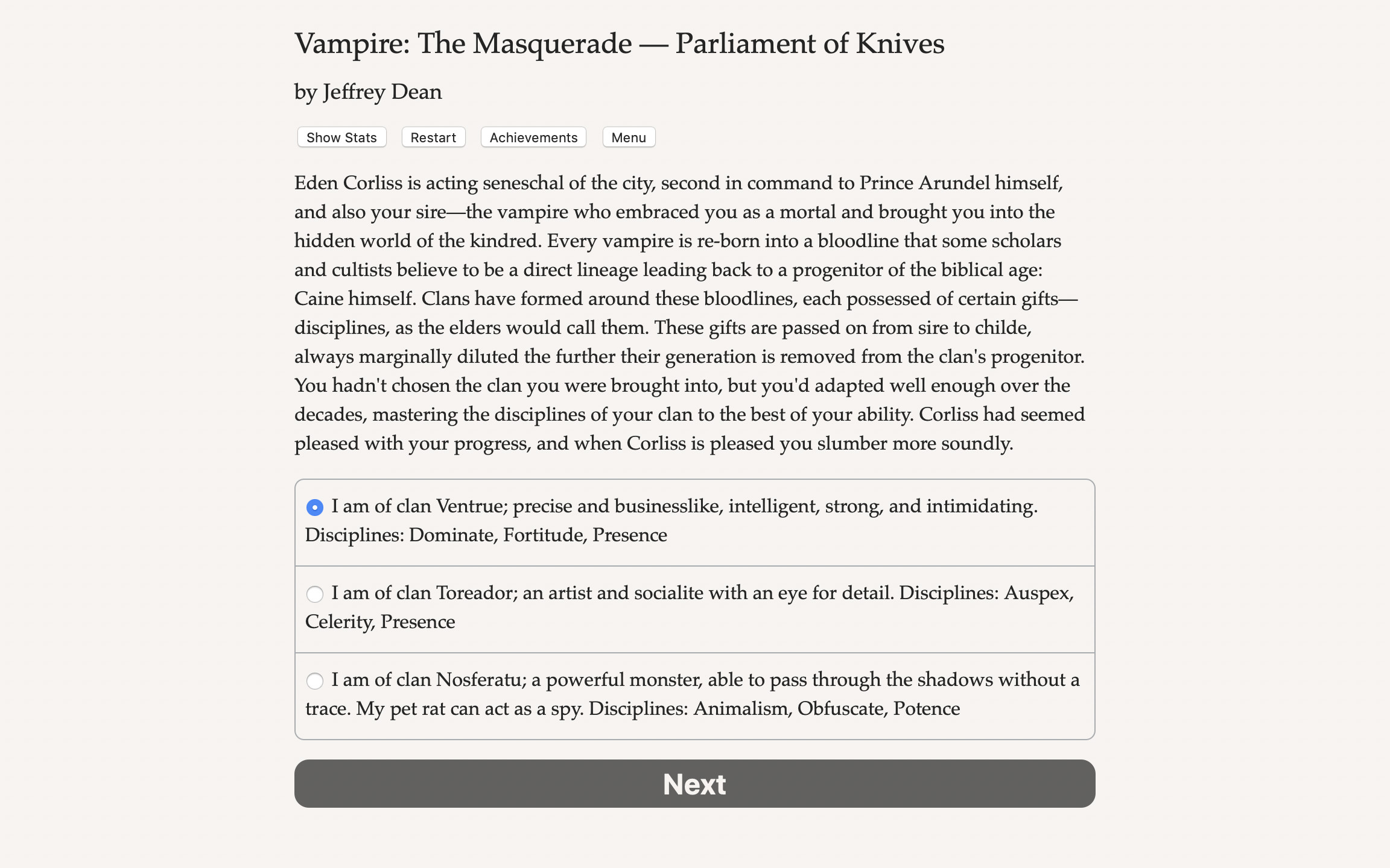 Vampire: The Masquerade - Parliament of Knives - Screenshot 2