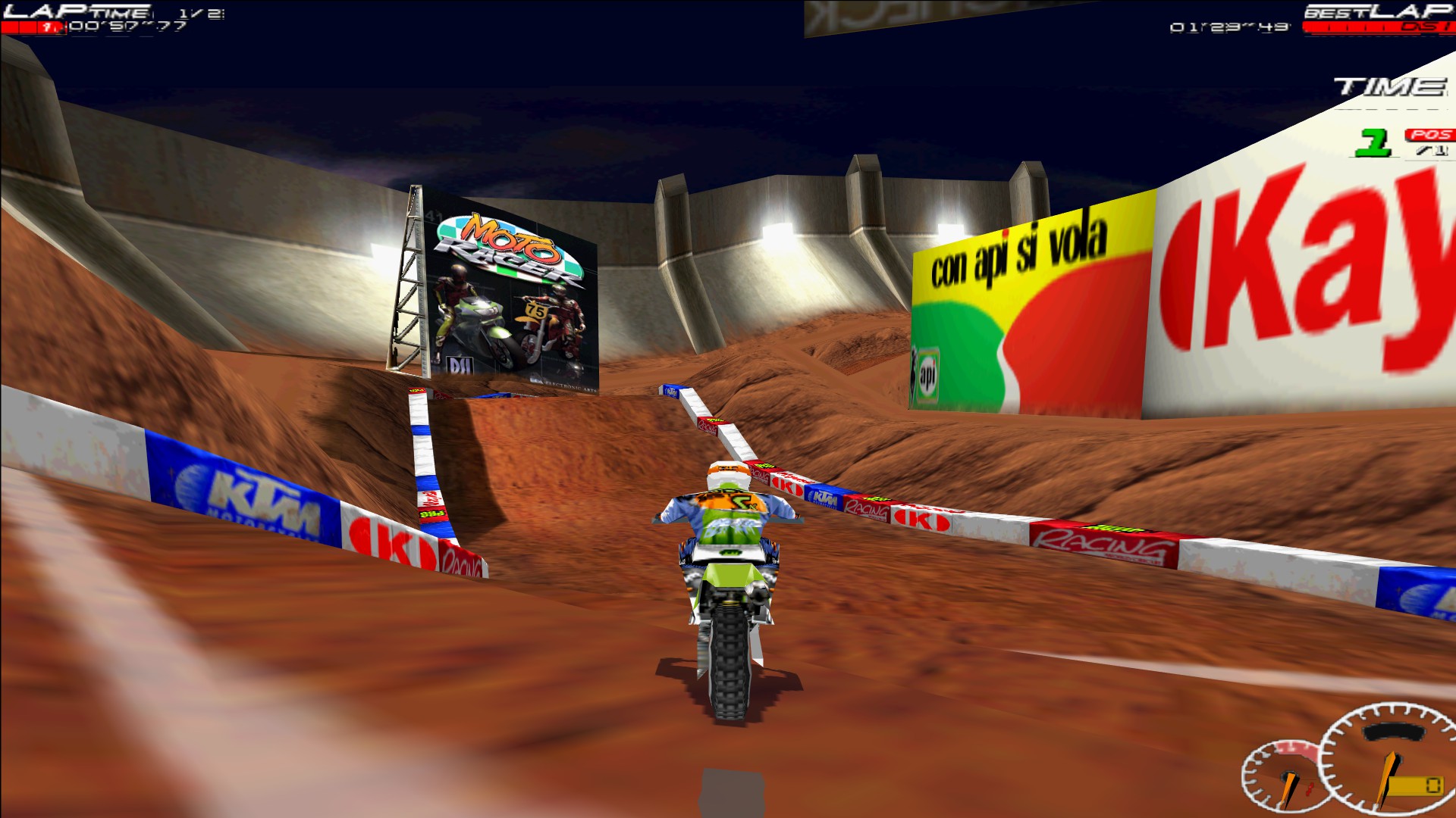 Moto Racer (1997) - PC Gameplay / Win 10 