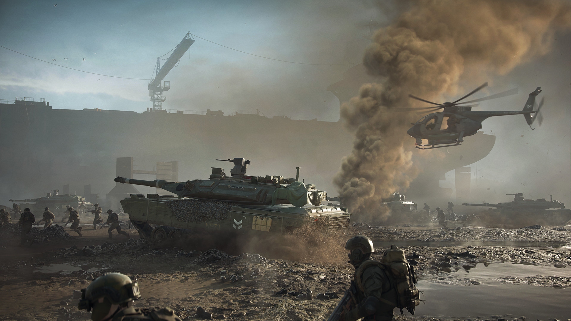 Battlefield 2042 screenshot of the battlefield.