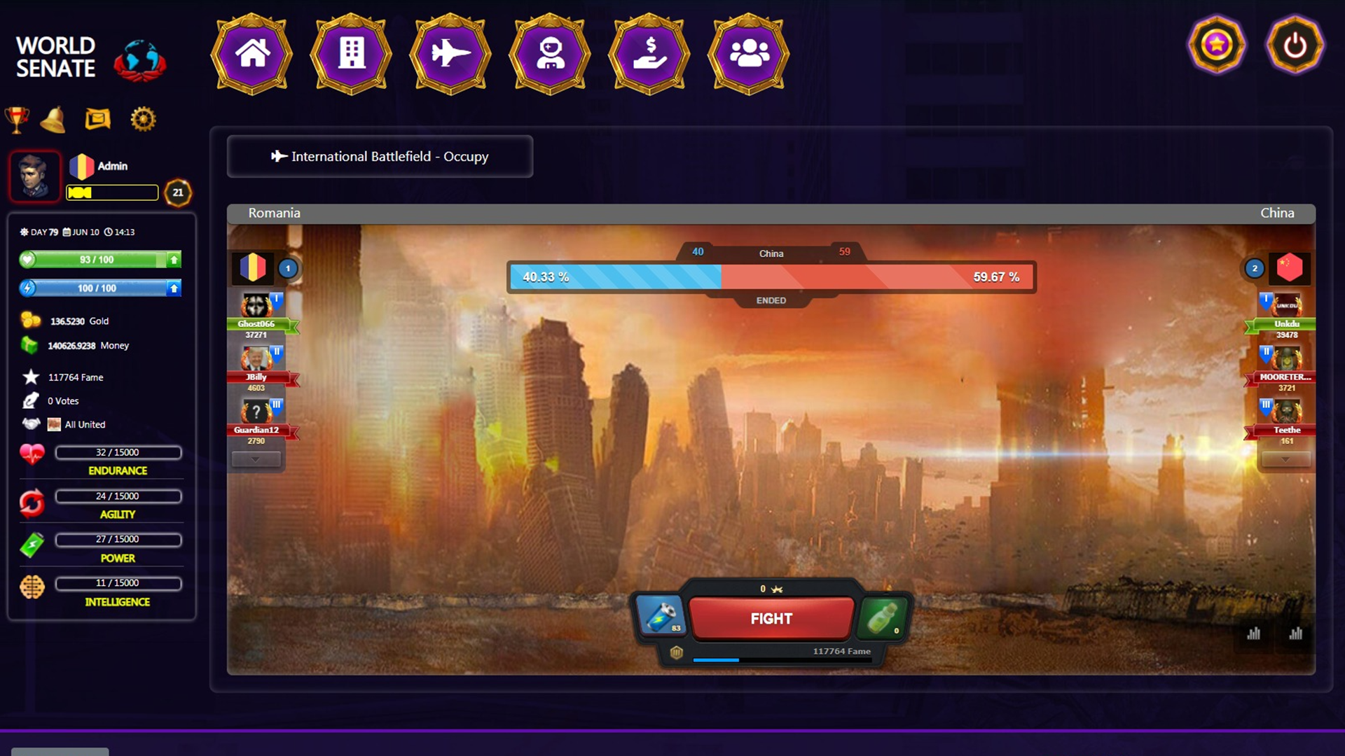 World Senate Game - Free Online Multiplayer Game - Screenshot 3