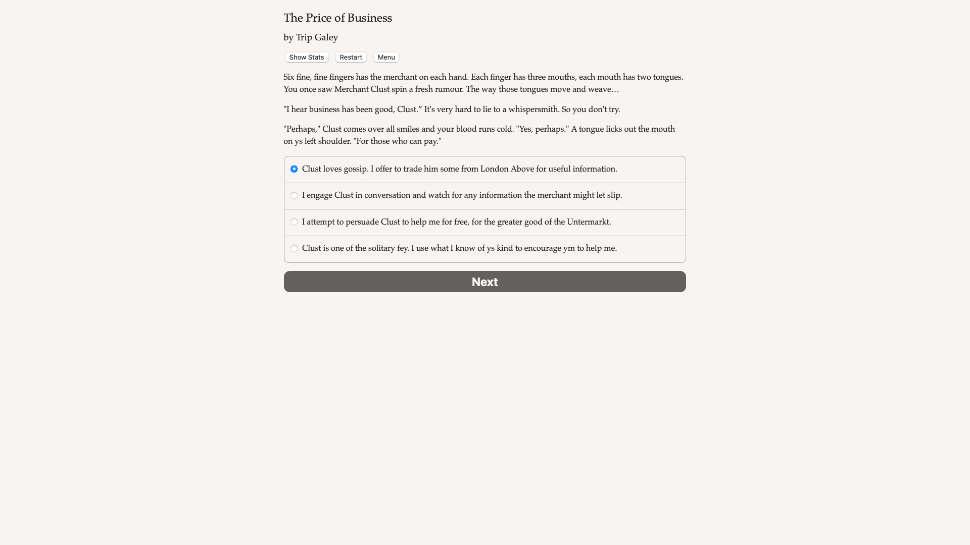 Faerie's Bargain: The Price of Business - Screenshot 3