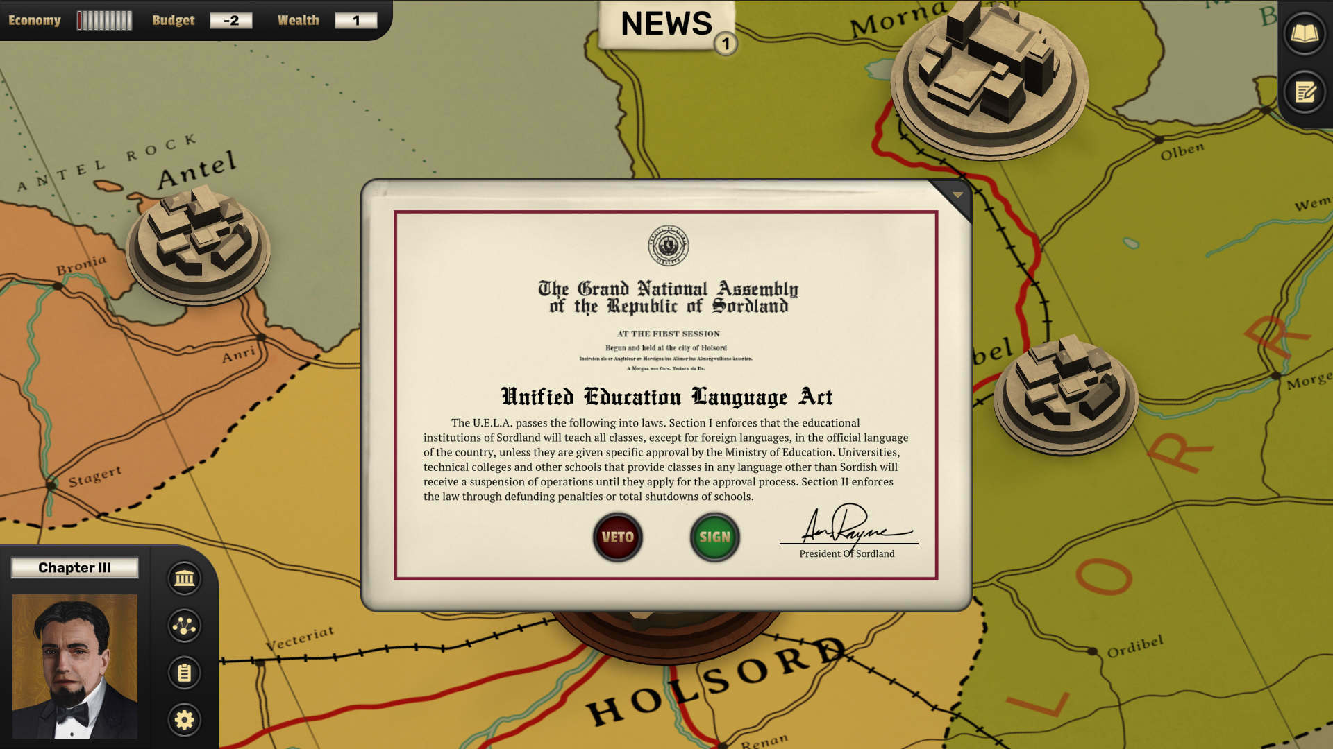 Suzerain: Presidential Edition - Screenshot 7