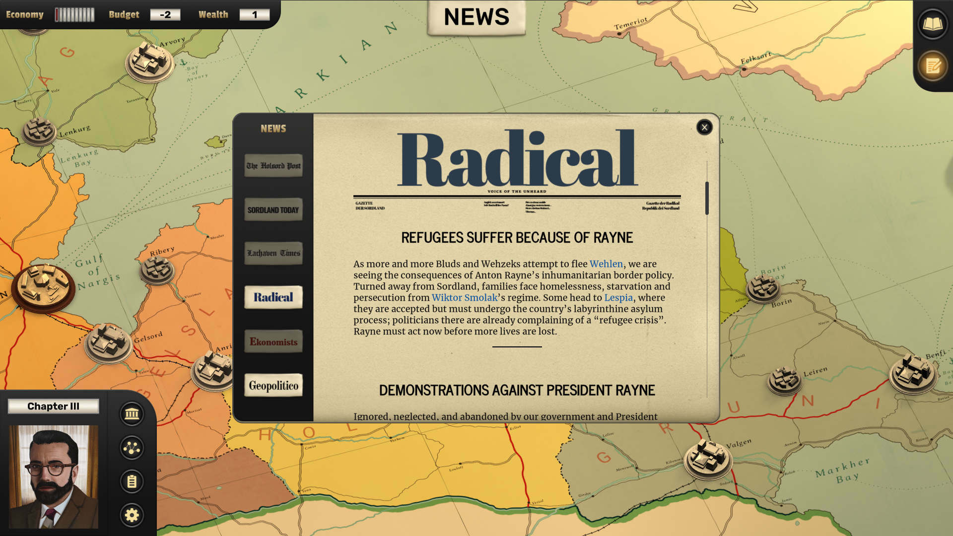 Suzerain: Presidential Edition - Screenshot 4
