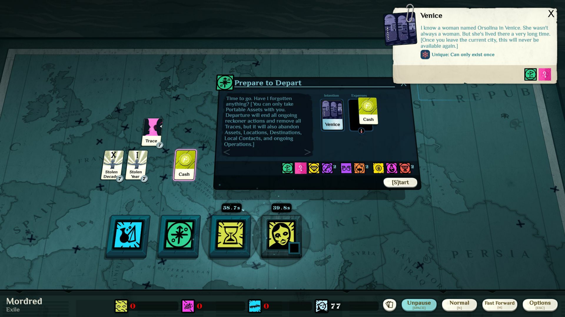 Cultist Simulator: The Exile - Screenshot 7