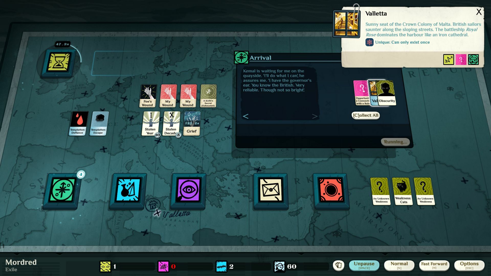 Cultist Simulator: The Exile - Screenshot 3