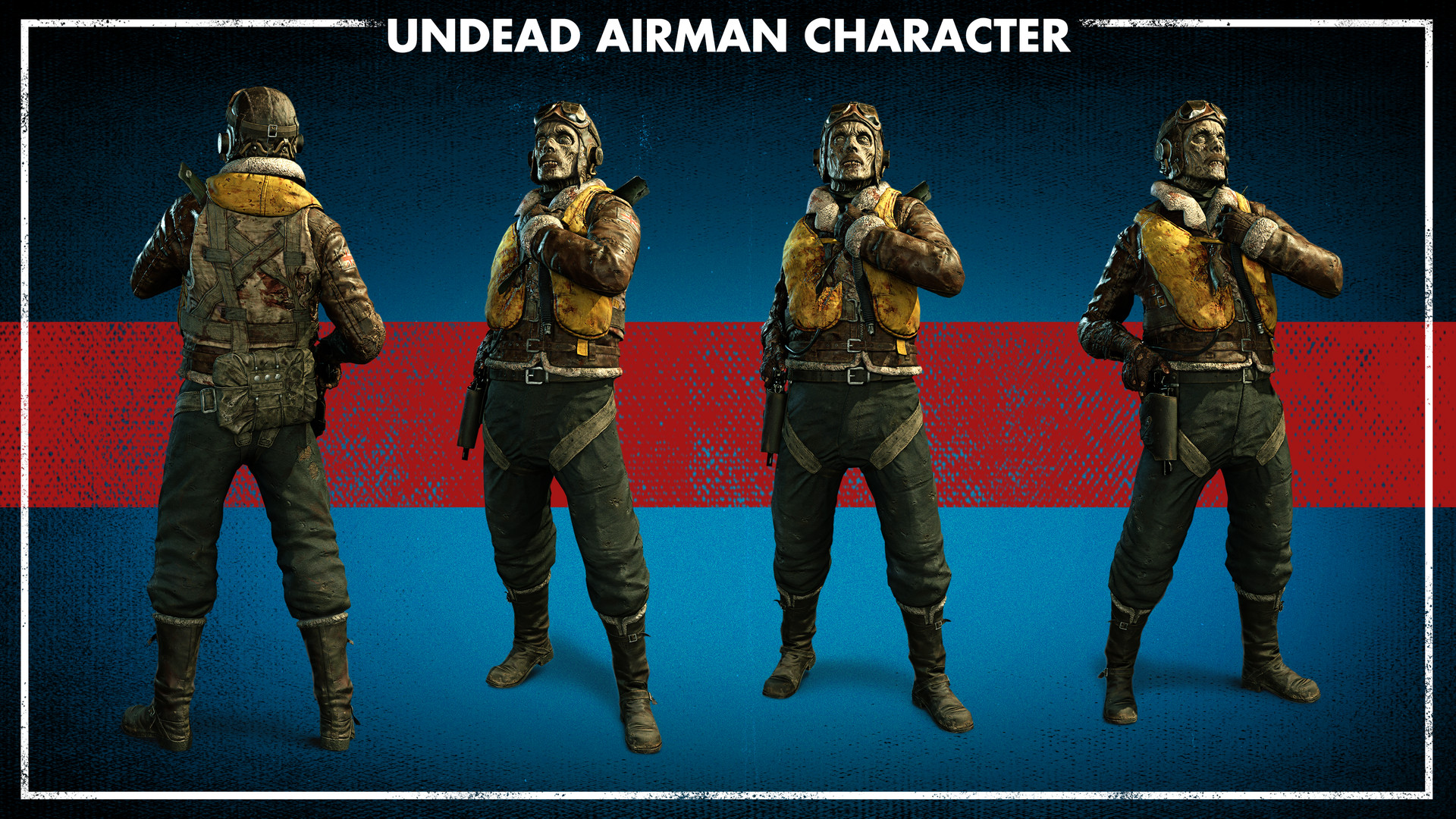 Zombie Army 4: Dead War - Undead Airman Character - Press Kit